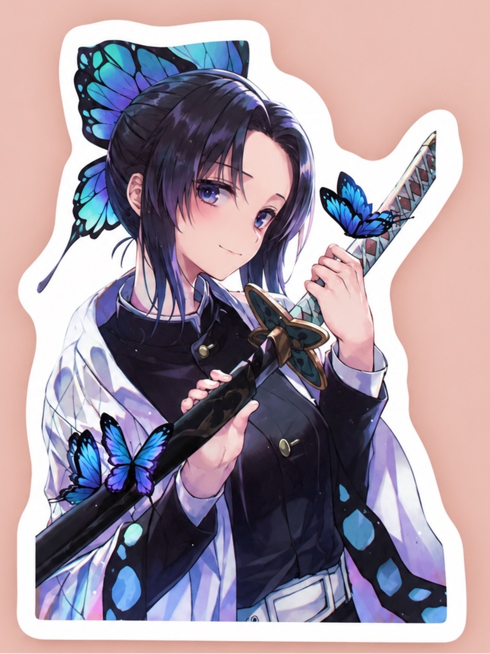 Shinobu Kocho | Demon Slayer Insect Hashira Butterfly | Anime Sticker | 5/$10